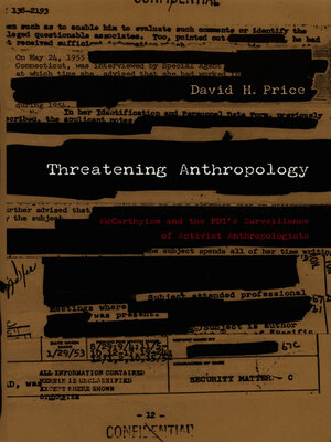 cover image of Threatening Anthropology